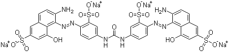 structure of CAS# 2829-43-8, Direct Red 75 tetrasodium salt