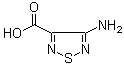 CAS # 2829-58-5, 4-Amino-1,2,5-thiadiazole-3-carboxylic acid, NSC 72521