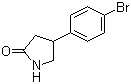 structure of CAS# 28311-23-1, 4-(4-Bromophenyl)-2-pyrrolidinone