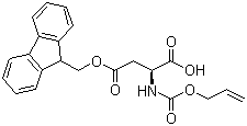 CAS 登录号：283170-10-5, N-[(2-丙烯-1-基氧基)羰基]-L-天冬氨酸 4-(9H-芴-9-基甲基)酯