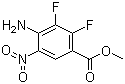 structure of CAS# 284030-58-6, Methyl 4-amino-2,3-difluoro-5-nitrobenzoate