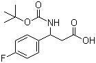 CAS # 284493-72-7, 3-(Boc-amino)-3-(4-fluorophenyl)propionic acid
