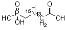 structure of CAS# 285978-24-7, N-(膦酰甲基)甘氨酸-2-<sup>13</sup>C-<sup>15</sup>N