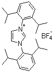 structure of CAS# 286014-25-3, 1,3-双(2,6-二异丙基苯基)咪唑鎓四氟硼酸盐