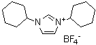 structure of CAS# 286014-38-8, N,N'-Dicyclohexylimidazolium tetrafluoroborate