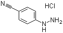 structure of CAS# 2863-98-1, 4-Cyanophenylhydrazine hydrochloride
