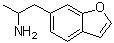 CAS # 286834-85-3, alpha-Methyl-6-benzofuranethanamine, 1-(Benzofuran-6-yl)propan-2-amine, 6-(2-Aminopropyl)benzofuran, 6-APB