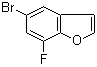 structure of CAS# 286836-04-2, 5-Bromo-7-fluorobenzofuran