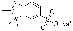 structure of CAS# 287188-58-3, 2,3,3-Trimethyl-3H-indole-5-sulfonic acid sodium salt