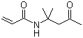 CAS # 2873-97-4, Diacetoneacrylamide, 4-Acrylamido-4-methyl-2-pentanone, Diacetone acrylamide, N-(1,1-Dimethyl-3-oxobutyl)acrylamide