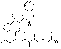 CAS 登录号：287379-73-1, N-(3-羧基-1-氧代丙基)-L-丙氨酰-L-亮氨酰-L-脯氨酰-L-苯丙氨酸