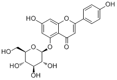 structure of CAS# 28757-27-9, Apigenin 5-O-glucoside