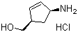 structure of CAS# 287717-44-6, (1R,4S)-4-氨基-2-环戊烯-1-甲醇盐酸盐