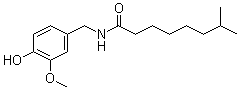 structure of CAS# 28789-35-7, N-[(4-羟基-3-甲氧基苯基)甲基]-7-甲基-辛酰胺