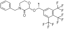 CAS 登录号：287930-75-0, (2R)-4-苄基-2-[(1R)-1-[3,5-双(三氟甲基)苯基]乙氧基]吗啉-3-酮