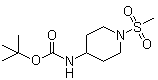 structure of CAS# 287953-38-2, [1-(甲磺酰基)哌啶-4-基]氨基甲酸叔丁酯