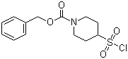 structure of CAS# 287953-54-2, N-苄氧羰基-4-哌啶磺酰氯