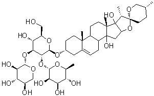 CAS # 288143-27-1, Cixiophiopogon A, Ophiogenin 3-O-alpha-L-rhamnopyranosyl(1->2)[beta-D-xylopyranosyl(1->3)]-beta-D-glucopyranoside