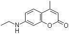 structure of CAS# 28821-18-3, 7-(Ethylamino)-4-methylcoumarin