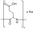 CAS # 28829-38-1, Sodium polyglutamate, Glutamic acid homopolymer sodium salt