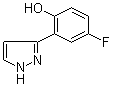 structure of CAS# 288401-64-9, 4-氟-2-(1H-吡唑-3-基)苯酚