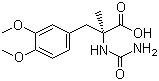 CAS # 28861-00-9, Hydantoic acid, (S)-2-(Aminocarbonyl)-amino-3-(3,4-dimethoxyphenyl)-2-methylpropanoic acid