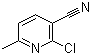 structure of CAS# 28900-10-9, 2-Chloro-6-methyl-3-pyridinecarbonitrile