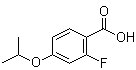 structure of CAS# 289039-81-2, 2-Fluoro-4-isopropoxybenzoic acid