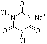 structure of CAS# 2893-78-9, Sodium dichloroisocyanurate