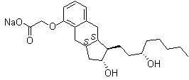 structure of CAS# 289480-64-4, 曲前列尼尔钠