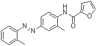 CAS 登录号：289494-16-2, N-[2-甲基-4-[(2-甲基苯基)偶氮]苯基]-2-呋喃甲酰胺