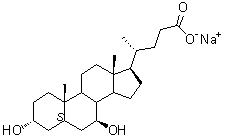 structure of CAS# 2898-95-5, Sodium ursodesoxycholate