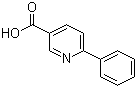 structure of CAS# 29051-44-3, 6-苯基烟酸