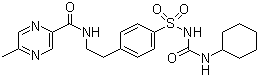 structure of CAS# 29094-61-9, 格列吡嗪