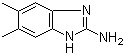 2-氨基-5,6-二甲基苯并咪唑分子结构 (CAS 29096-75-1)