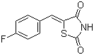 CAS # 291536-35-1, (Z)-5-(4-Fluorobenzylidene)-1,3-thiazolidine-2,4-dione, (Z)-5-(4-Fluorobenzylidene)thiazolidine-2,4-dione