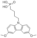 structure of CAS# 2922526-56-3, (4-(3,6-Dimethoxy-9h-carbazol-9-yl)butyl)phosphonic acid