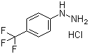 structure of CAS# 2923-56-0, 4-(Trifluoromethyl)phenylhydrazine hydrochloride