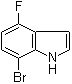 structure of CAS# 292636-09-0, 4-氟-7-溴吲哚