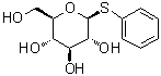 structure of CAS# 2936-70-1, Phenyl-1-thio-beta-D-glucopyranoside