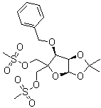 CAS # 293751-01-6, 1,2-O-(1-Methylethylidene)-4-C-[[(methylsulfonyl)oxy]methyl]-3-O-(phenylmethyl)-alpha-D-erythro-pentofuranose 5-methanesulfonate