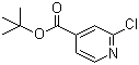 structure of CAS# 295349-62-1, 2-Chloropyridine-4-carboxylic acid tert-butyl ester