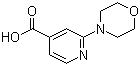 structure of CAS# 295349-64-3, 2-(4-Morpholinyl)isonicotinic acid