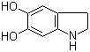 CAS # 29539-03-5, 5,6-Indolinediol, 2,3-Dihydro-1H-indole-5,6-diol, 5,6-Dihydroxyindoline, Leucodopaminechrome, Leucodopaminochrome