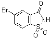 structure of CAS# 29632-82-4, 5-Bromo-1,2-benzisothiazol-3-one 1,1-dioxide