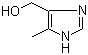CAS # 29636-87-1, 5-Methyl-1H-imidazole-4-methanol, 4-(Hydroxymethyl)-5-methyl-1H-imidazole, 4-(Hydroxymethyl)-5-methylimidazole, 4-Methyl-5-(hydroxymethyl)imidazole,4-Methyl-5-imidazolemethanol, 5-(Hydroxymethyl)-4-methylimidazole