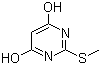 structure of CAS# 29639-68-7, 4,6-二羟基-2-甲硫基嘧啶