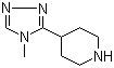 structure of CAS# 297172-18-0, 4-(4-Methyl-4H-1,2,4-triazol-3-yl)piperidine