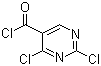 structure of CAS# 2972-52-3, 2,4-Dichloro-5-pyrimidinecarbonyl chloride