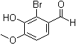 CAS # 2973-58-2, 2-Bromoisovanillin, 2-Bromo-3-hydroxy-p-anisaldehyde, Bromovanin, NSC 12212, NSC 139143